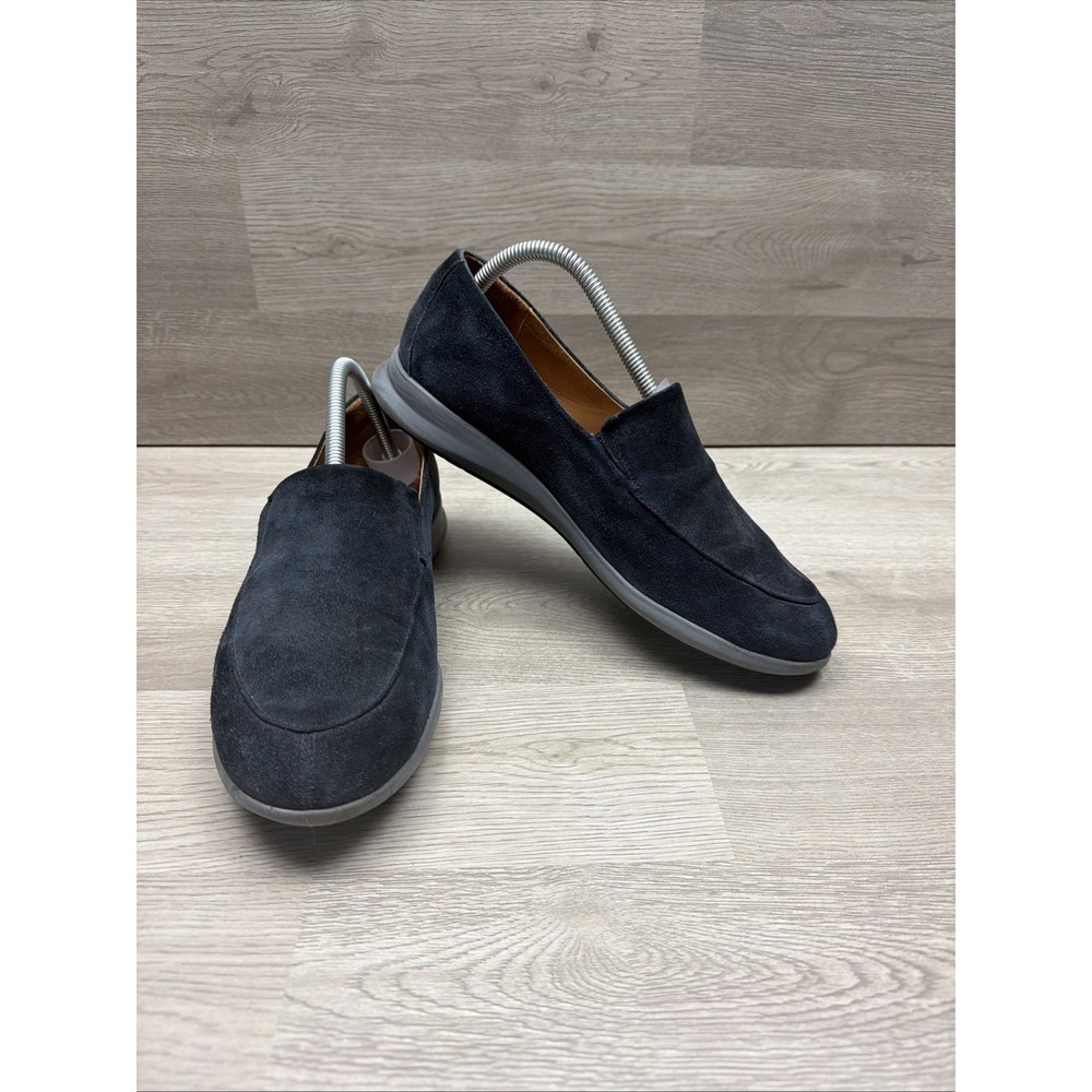 Samuel Hubbard Women's Freedom First Suede Loafers Navy Blue Size 10 NICE